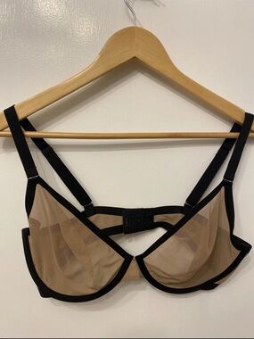 CUUP Sheer Mesh Underwire Bra in Nude and Black